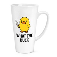 Gift Base What The Duck Meme 17Oz GroßE Latte Tasse Keramik Weiß