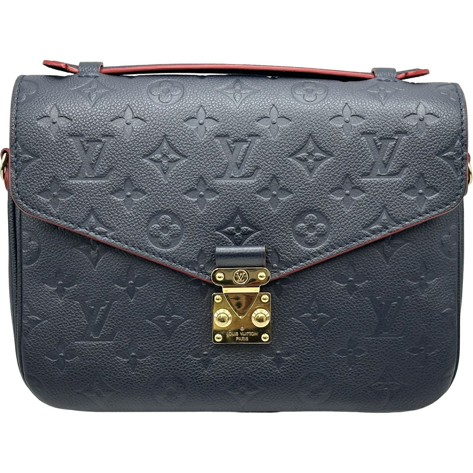 Louis Vuitton Pochete Metis MM Monogram Empreinte Navy Red M44071 image 2