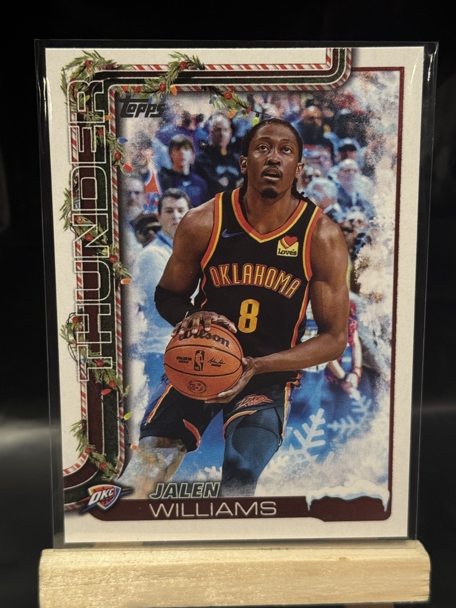 2025-26 Topps NBA Holiday Jalen Williams #H91 BASE + #SSV-DM SSP