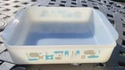 Vintage Fire-King Blue Heaven Pattern Bakeware 8.5 x 8.5