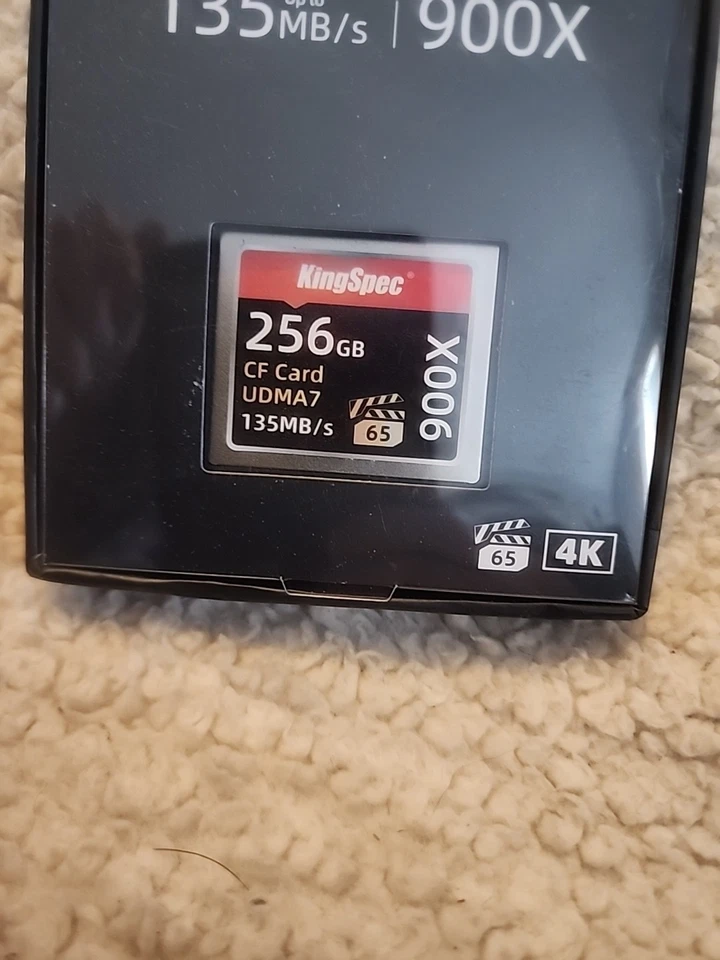 KingSpec CF Card 256 GB 135MB/S Memory Card Video UDMA7 Photography - Image 2 of 3