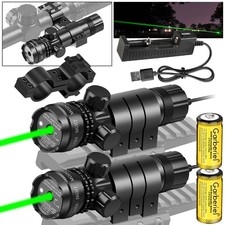 Tactical Green Laser Sight Rifle Dot Scope Hunting Lazer Switch  Barrel Mounts