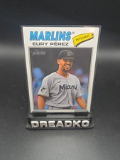 2026 Topps Heritage - Eury Perez #18 - Miami Marlins