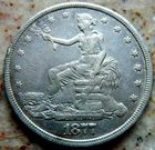 1877 p $1 "Trade Dollar" Silver GENUINE U.S. MINT. KM#108