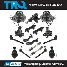TRQ Ball Joint Tie Rod Sway Bar Link Idler Pitman Hub Suspension Kit 17pc 4WD