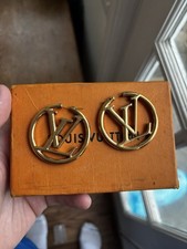 Louis Vuitton Louise Hoop Gold Color Earrings