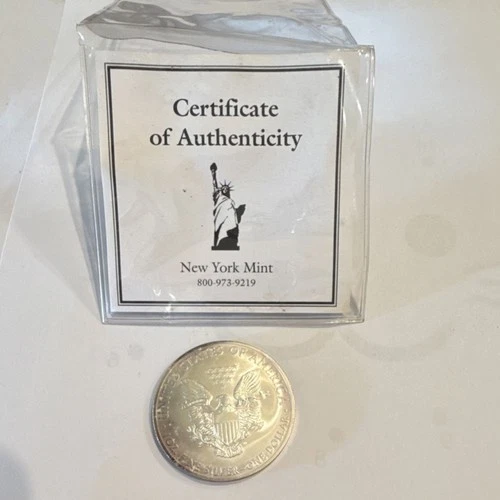 New York Mint American Eagle 1 oz Silver Coins 2013 & 2015 .999 Fine