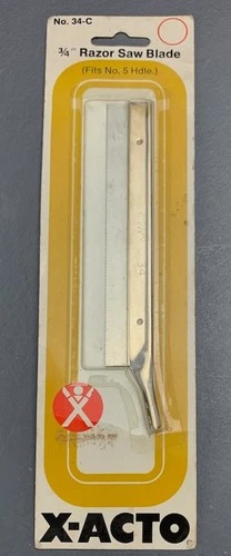 X-Acto 3/4” Razor Saw Blade No. 34-C NIP!! T0133