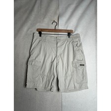 Wrangler Mens Relaxed Fit Cargo Shorts Tan Khaki Size 36 Outdoor Casual 2310