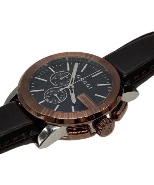 Gucci G Chronograph Watch Men's Womens 35mm Leather Used thumbnail 5