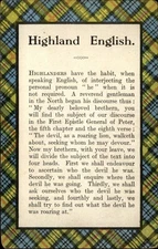 Highland English vintage postcard r838