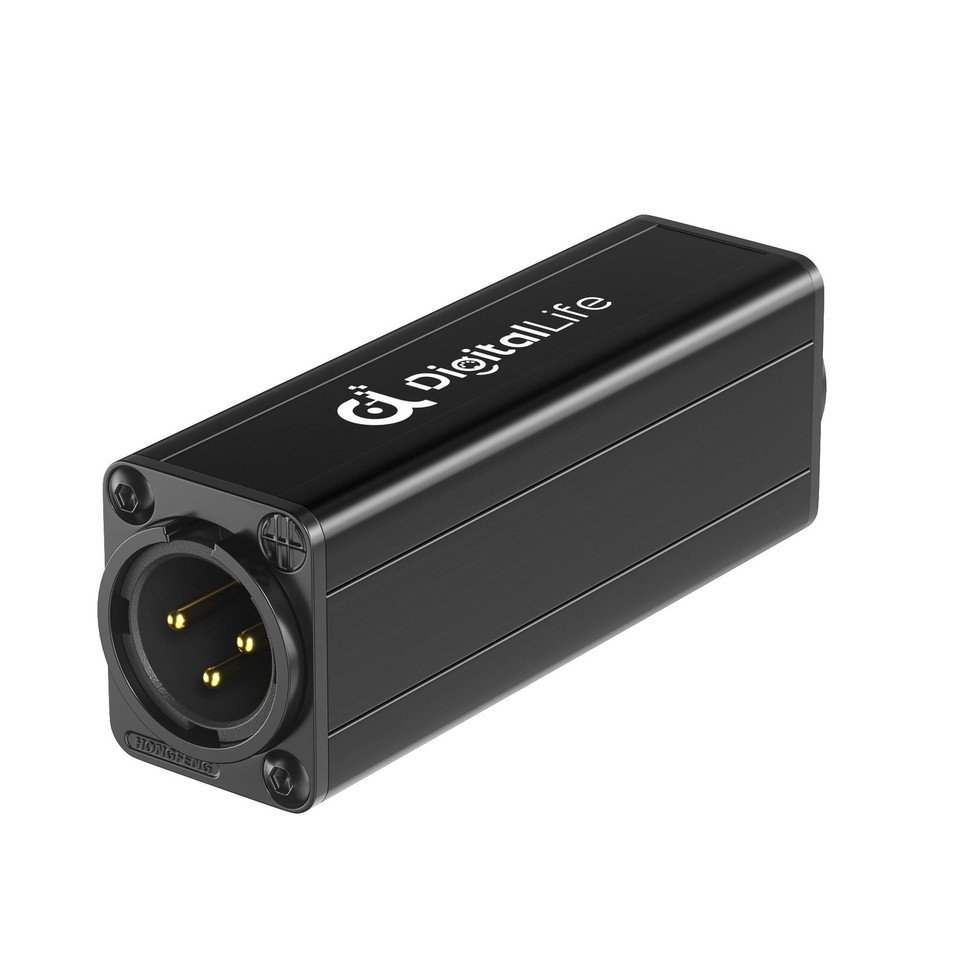 Single-Channel XLR Audio Ground Loop Noise Isolator - Hum Eliminator ...