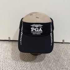 PGA Championship New Era Visor Cap Adult One Size Adjustable Black 2016 Logo