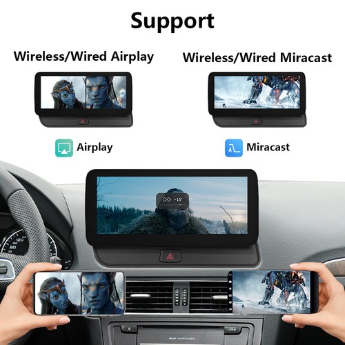 Radio de coche para Audi Q5 SQ5 12,3' inalámbrico Carplay estéreo multimedia pantalla táctil - Imagen 9 de 14