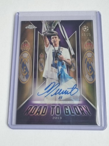 2025-26 Topps Chrome UEFA Club Competitions RTG-ADM Angel Di Maria Auto #/75