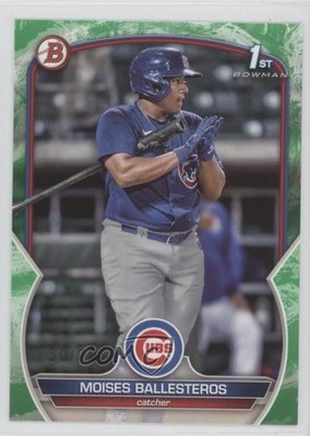 2023 Bowman Prospects Green Pattern 50/99 Moises Ballesteros #BP-11 06v5