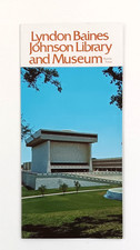 1980s Austin Texas Lyndon Baines Johnson Library Museum TX Vintage Brochure