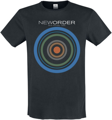 New Order T-Shirt Herren Amplified Collection - Blue Monday schwarz