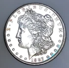 1887 P MORGAN DOLLAR! GEM BU+++! FANTASTIC QUALITY EXAMPLE! SO PRETTY! NR #K2908