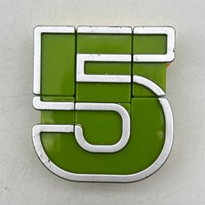 Alpha Bots Number 5 Green Yellow Silver Transforming Robot Alphabet Transformers