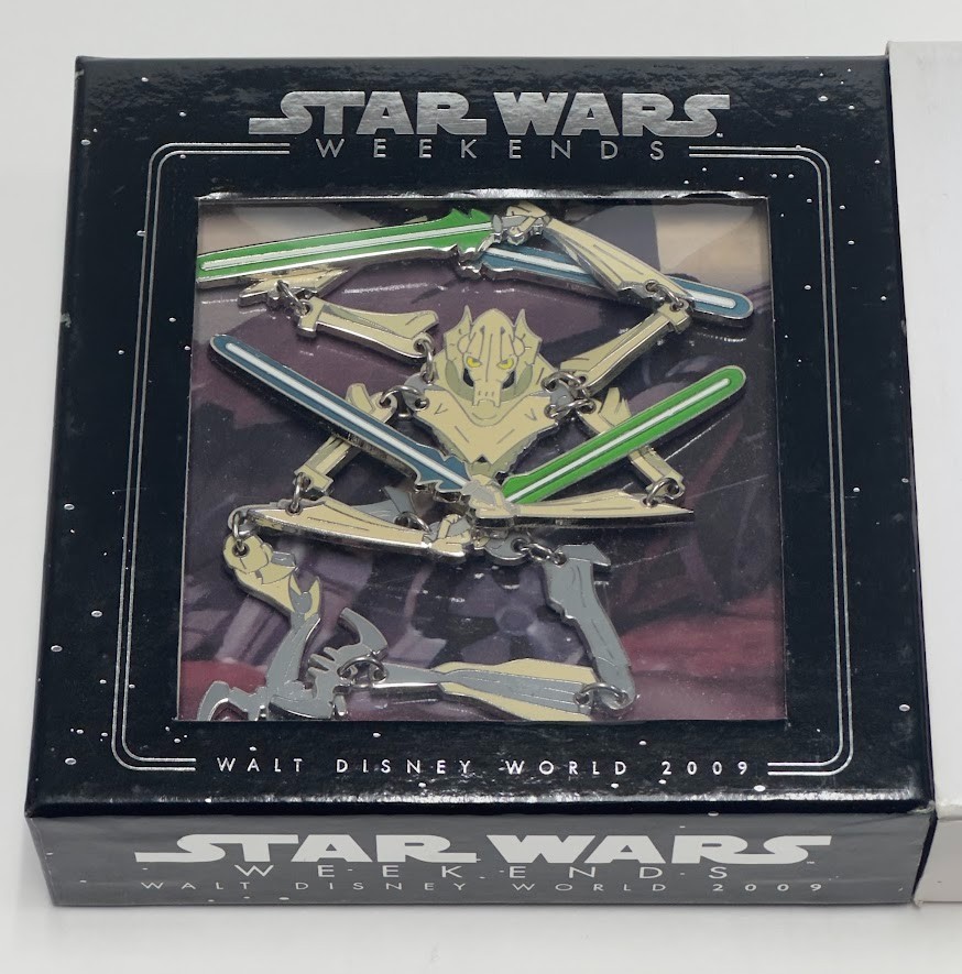 2009 Disney Star Wars Weekends General Grievous Articulated Jumbo Pin LE 500