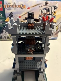 LEGO Castle Drawbridge Defense 7079 With Black And White Skeletons, Horse, Box