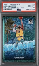 2024-25 Panini Donruss Optic - Splash! LeBron James #5 Green Glitter Prizm /5