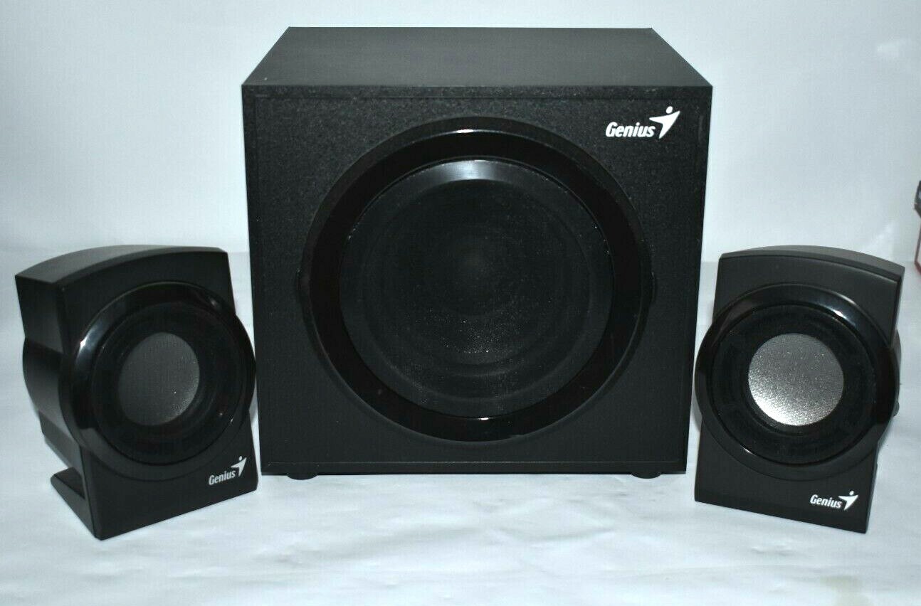 Genius Sub-Woofer and Sound Desktop Stereo Multimedia Speakers Only