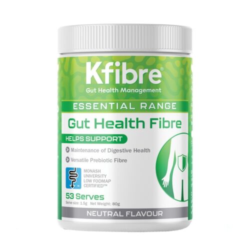 New Kfibre Essential Gut Health Fibre Neutral Flavour 80g Tub - Photo 1 sur 1
