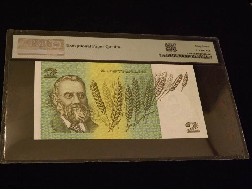 1985  2 $      Australia Reserve Bank          PCGS  67 PPQ - Image 2 of 2