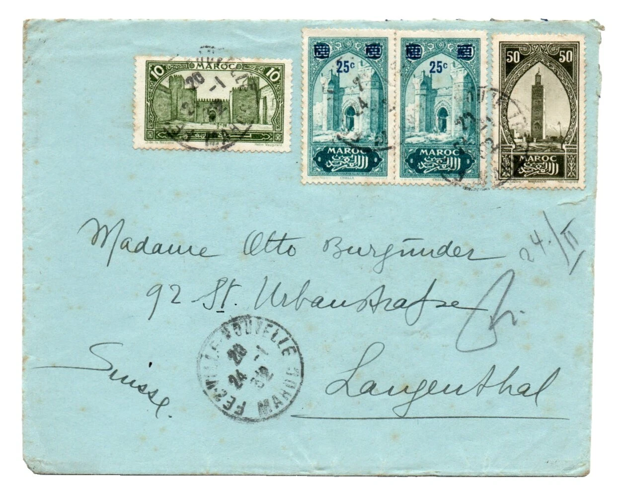 Estampillas marroquí de Aviación