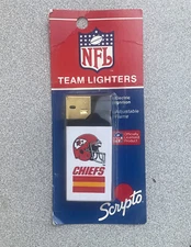 Vintage Scripto 1987 Kansas City Chiefs Lighter NFL Official Electra Lighter New
