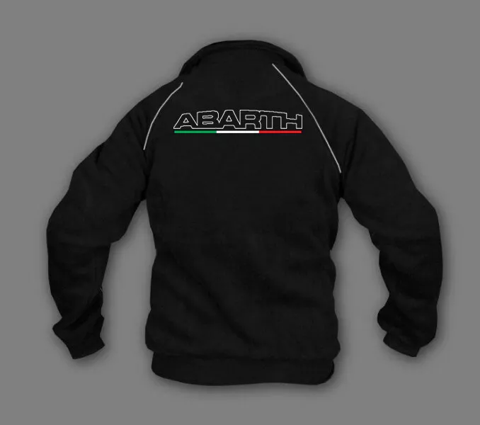 Mens Fiat Abarth Sport Racing Fleece Jacket Sweatshirt Apparel