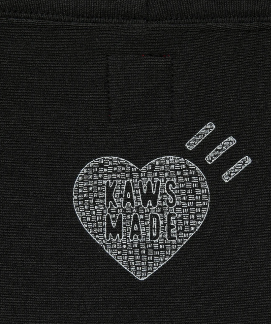 Human Made × Kaws PIZZA HOODIE KAWS #2 black Polar Bear size Human Made × Kaws PIZZA HOODIE KAWS #2 black Polar Bear size