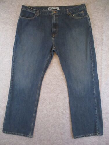 Harley Davidson Jeans Mens 46x34 Blue Denim Straight Fit Retro ACTUAL 45x34 - Picture 1 of 18