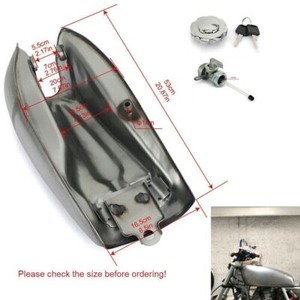 Motorcycle 10L 2.6 Gallon Cafe Racer Fuel Gas Tank For Suzuki/Yamaha