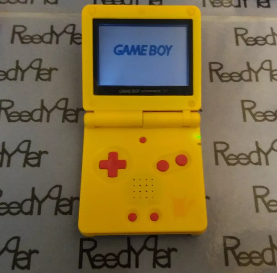 MINT Pokemon Pikachu GameBoy Advance System Yellow & Blue Nintendo GBA Game  boy 45496712877