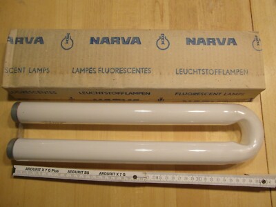 Narva LU 25 Watt U-Röhre weiß 20  T12 DDR Standard auch für Midgard Scherenlampe