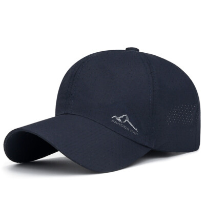 Unisex Sport Pure Color Baseball Cap Schirmmütze Quick Dry Hats Snapback Hat}  
