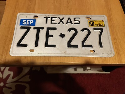 Vintage TEXAS 80er Jahre Nummernschild