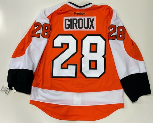 CLAUDE GIROUX PHILADELPHIA FLYERS CANADIAN RBK EDGE JERSEY SIZE 54 ORANGE - Picture 2 of 5