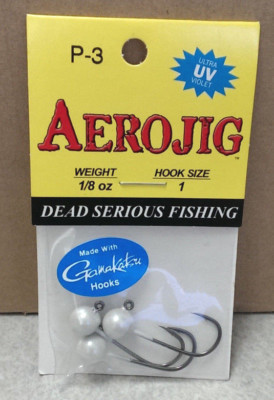 Aerojig Dead Serious Fishing Hawken P-3 Weight 1/8 oz Hook Size 1 | eBay Aerojig Dead Serious Fishing Hawken P-3 Weight 1/8 oz Hook Size 1 | eBay