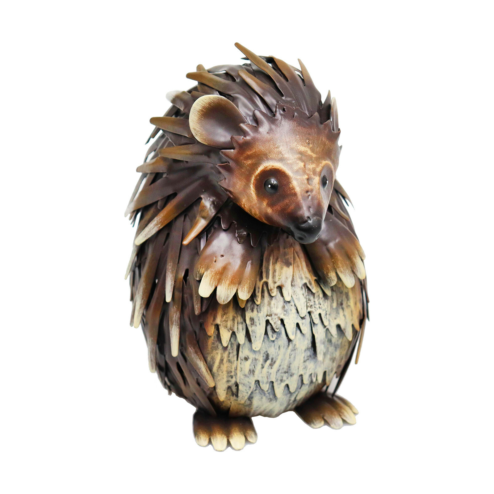 Primus Small Metal Standing Woodland Hedgehog Animal Garden Ornament PQ1839