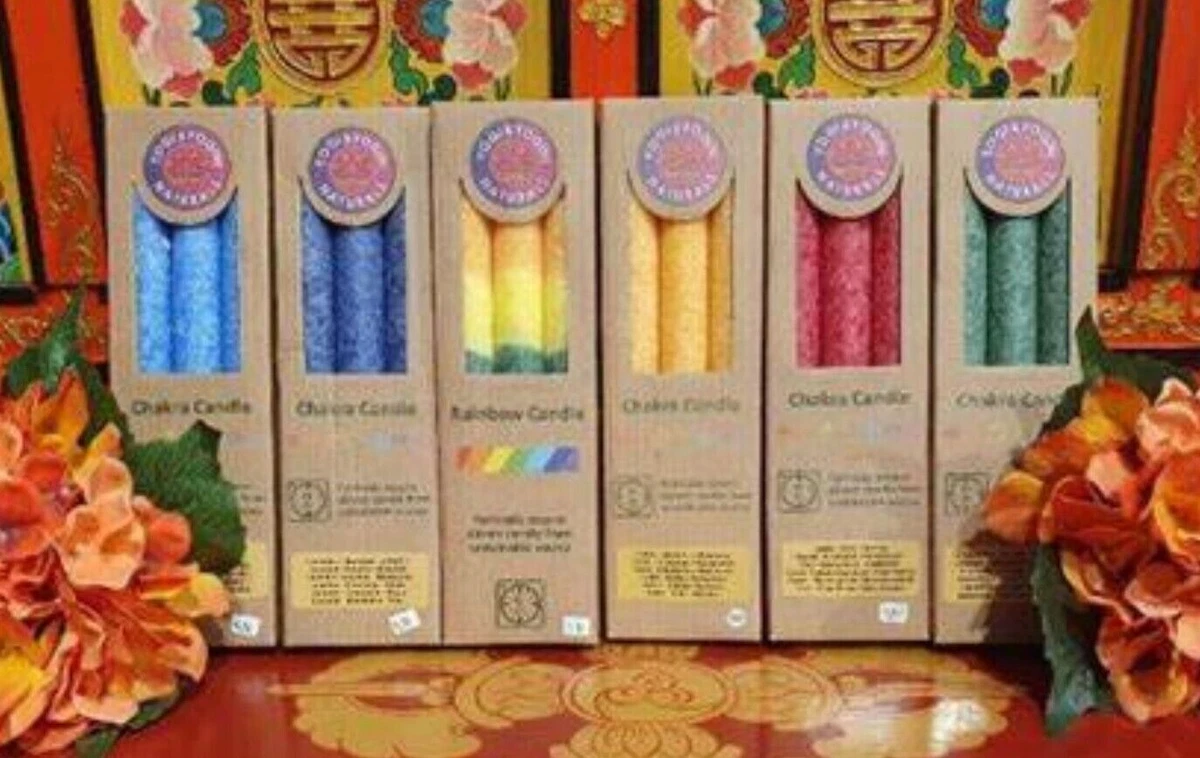 Chakra Candles Multicoloured Scented Chakra Candles Pack Of 3 New