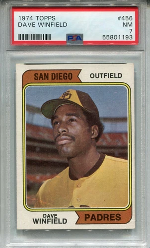 1974 Topps #456 Dave Winfield Rookie PSA 7 NM San Diego Padres