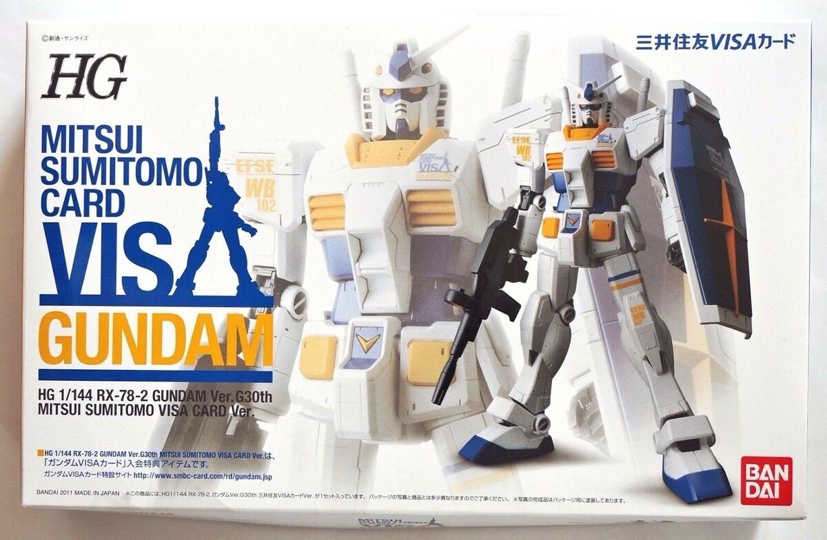 BANDAI HG 1/144 RX-78-2 Gundam VISA Sumitomo Card limited BANDAI HG 1/144 RX-78-2 Gundam VISA Sumitomo Card limited