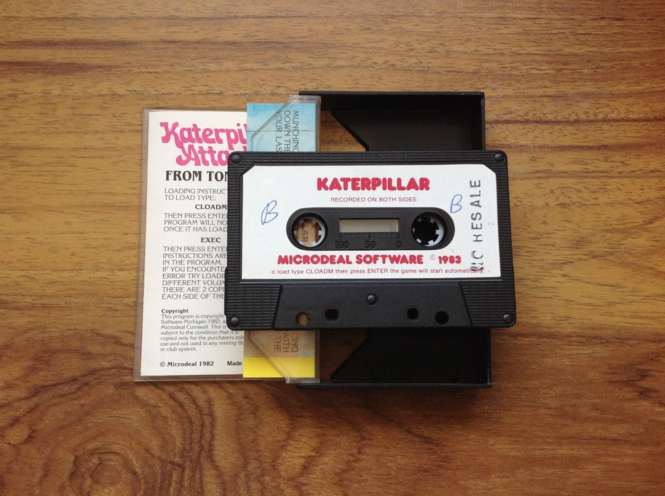 Katerpillar Attack Dragon 32 Game Cassette . Free UK Postage - Image 2 of 3