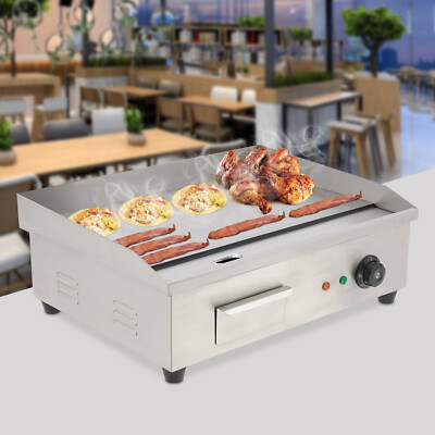 Electric Griddle Grill Hot Plate Cooktop Commercial Shop BBQ Cook