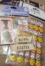 Lot Of 5 Easter Dimensional & Flat Stickers Hobby Lobby Sticko Jo Ann Craft
