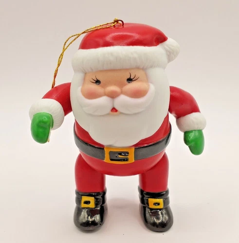 Avon Santa & Friends Action Ornament Vintage 1986 Avon Gift Collection w/box